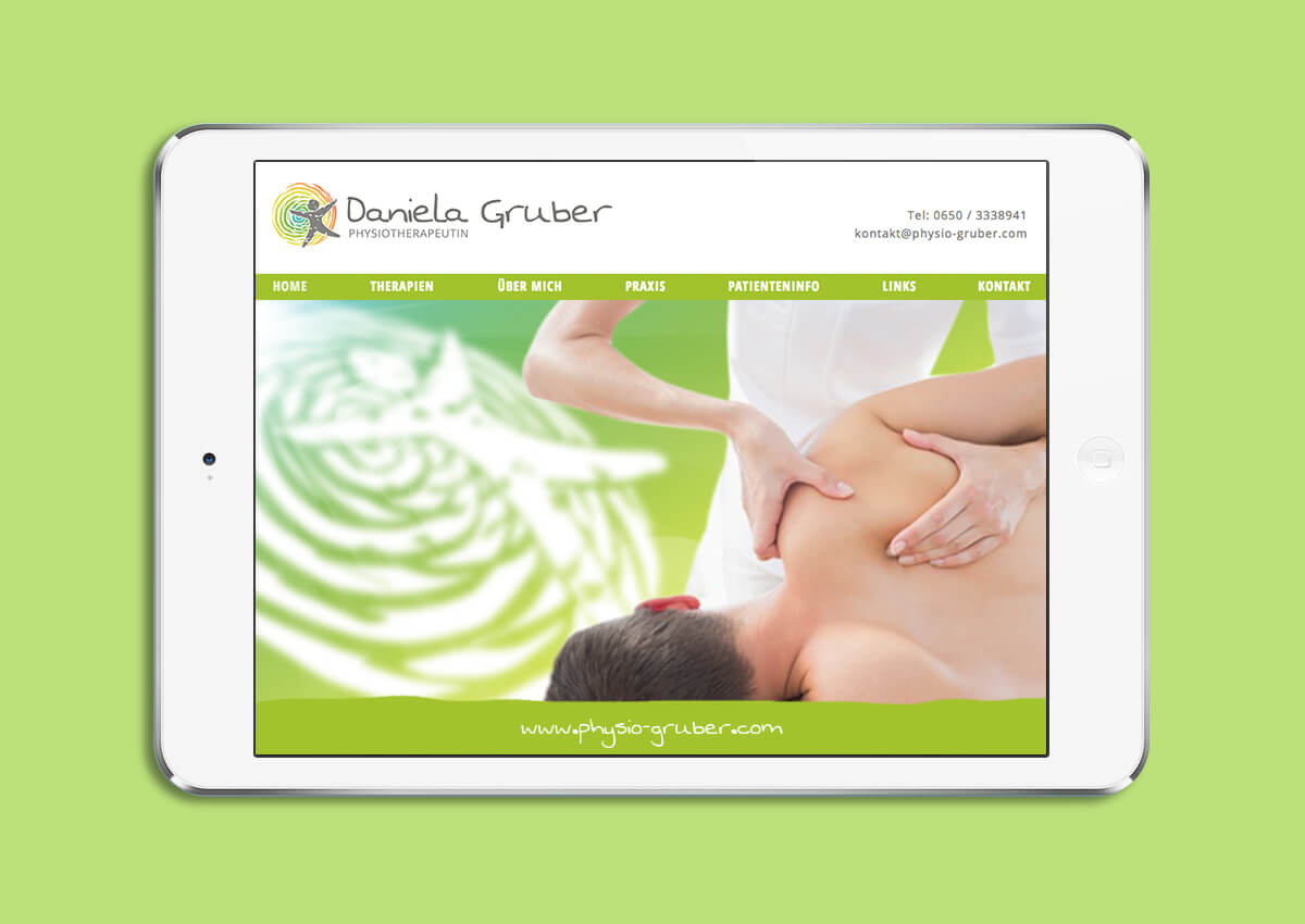 Physiotherapie Daniela Gruber Website