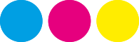 dots cyan magenta yellow
